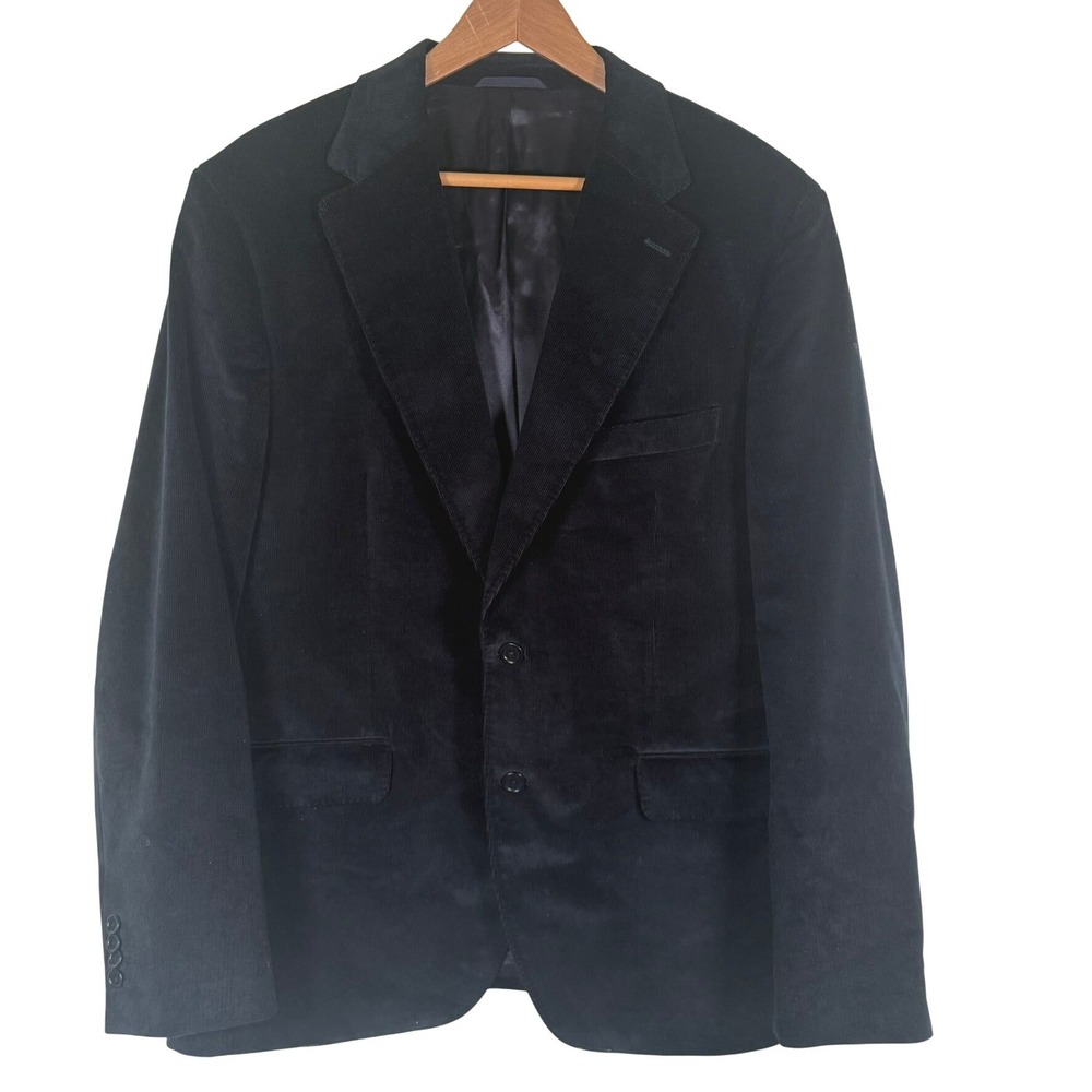 Bruce Field Blazer 58EU 48R Marine Blue Corduroy Sergio Apollinaire Mens‎ Jacket